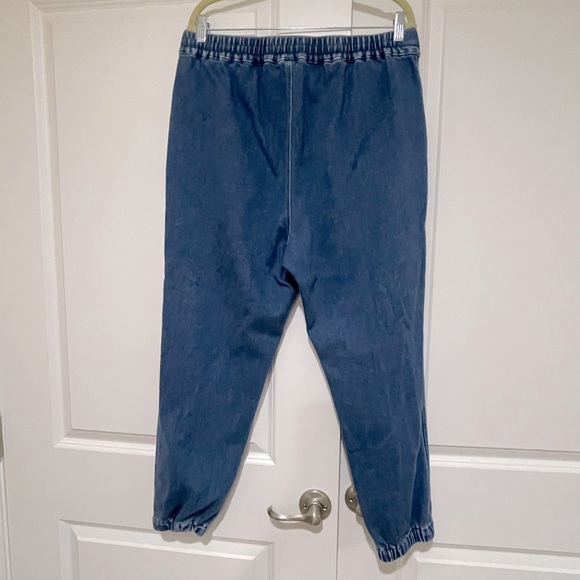 J crew size large new without tags, drawstring and pockets denim jeans - Picture 3 of 5